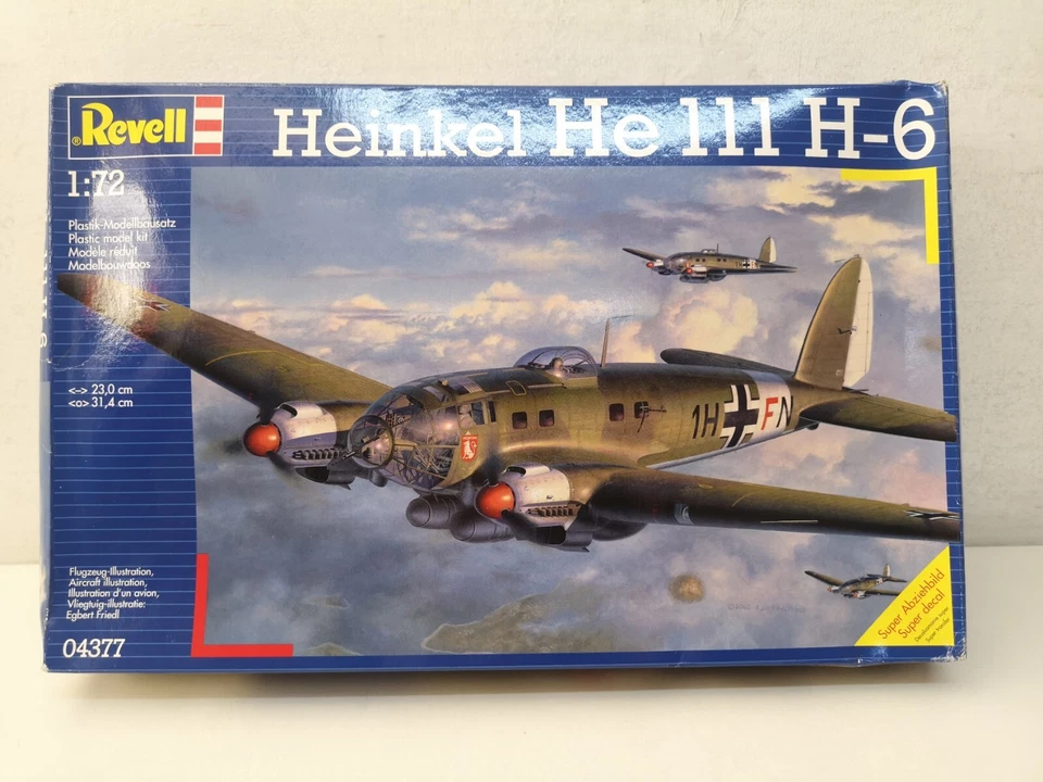 Heinkel He 111 H-6 Revell 04377 Scala 1/72 Scatola Chiusa-Y2-U31 - Immagine 1 di 4