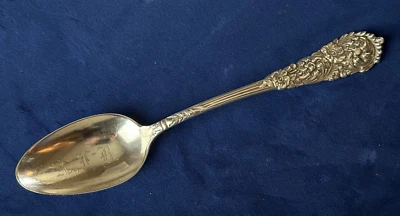 Colher de sopa oval/sopa prata esterlina Reed&Barton TRAJAN (1892) 7-3/8 polegadas - Imagem 1 de 4