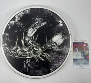 Slipknot Jay Weinberg signiert 12" Predator Host Artwork Evans Schlagzeug JSA COA - Bild 1 von 3
