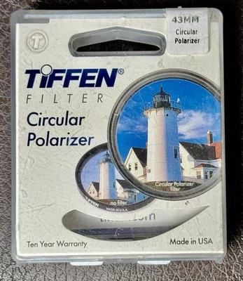 Tiffin Circular Polarizer Filter 43mm Made In USA 43 mm Camera Lens Photography - Image 1 of 4