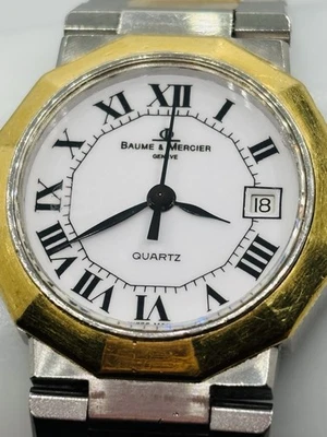 BAUME & MERCIER RIVIERA 18K GOLD STEEL LADIES WATCH REF. 4221.018 - Image 1 of 4