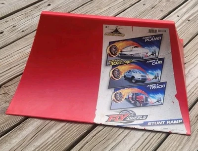 Vtg Fly Wheels Stunt Ramp 2 Sided Action Jakks Pacific 2012 #55319 Made In USA - Image 1 of 4