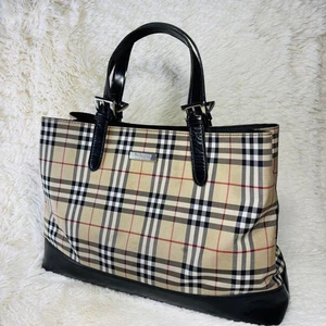 Burberrys Blue Label Bag Nova Check Leather Nova Check - Picture 1 of 20