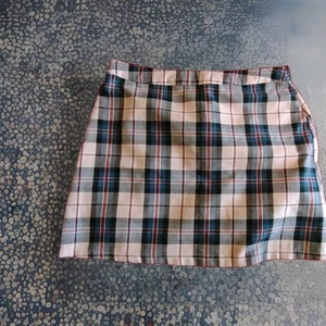 Primark Skirt Juniors Sz 6 Gray Check Mini Buttons - Picture 1 of 6
