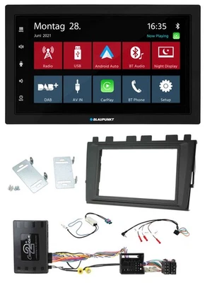 Blaupunkt Lenkrad Bluetooth DAB 2DIN USB Autoradio für VW Polo ab 2018 MIB II In - Bild 1 von 4