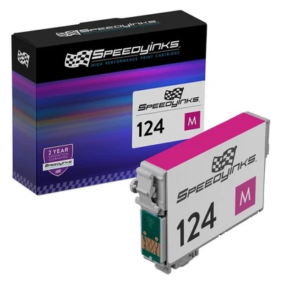 Tinta magenta Reman para Epson 124 T124320 NX127 NX420 323 320 325 NX430 435 Foto 1 de 4