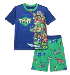 NEW boy's Teenage Mutant Ninja Turtles Tee & Shorts Sleep Set, (L 10/12) - Picture 1 of 1