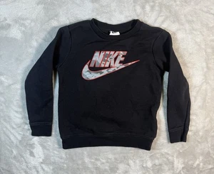 Nike Toddler Boys Crew Neck Sweatshirt Black Size 6-7 - Picture 1 of 7