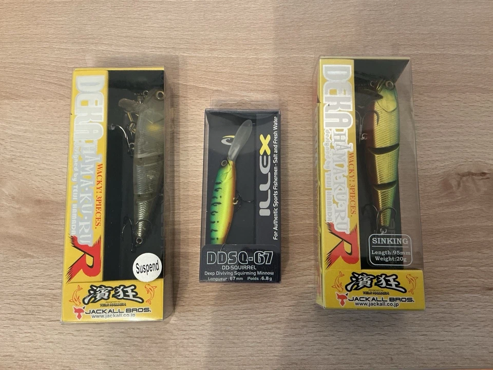 Illex Squirrel DD 67 SP Mat Tiger, Deka Hamakuru R Green Gold Und Ghost Ayu - Bild 1 von 4