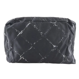CHANEL Travel line Pouch black Nylon unisex - Picture 1 of 7