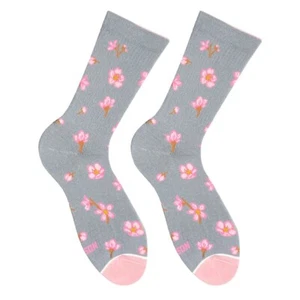 Sakura lila Socken | schöner Baumwolldruck | stilvolle Wahl für einzigartigen Stil - Bild 1 von 2