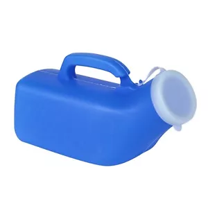 Urinals for Men 1000ml with Cap Lid Male Urinals Plastic Pee Bottles Portable - Picture 1 of 4