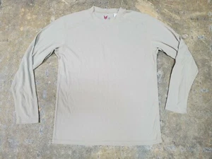 DRIFIRE Heavy Weight Long Sleeve Tee Dessert Sand Tan FR size Medium Crew Neck - Picture 1 of 7