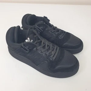 Adidas Bad Bunny Forum Low UK 5 Triple Black Sneakers EU 38 US 6.5 - Picture 1 of 13