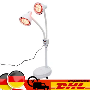 Infrarot Lampe 275W Doppelkopf Infrarotlampe Therapie Rotlicht Lichttherapie - Bild 1 von 19