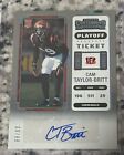 2022 PANINI CONTENDERS CAM TAYLOR-BRITT ROOKIE PLAYOFF TICKET AUTO /99
