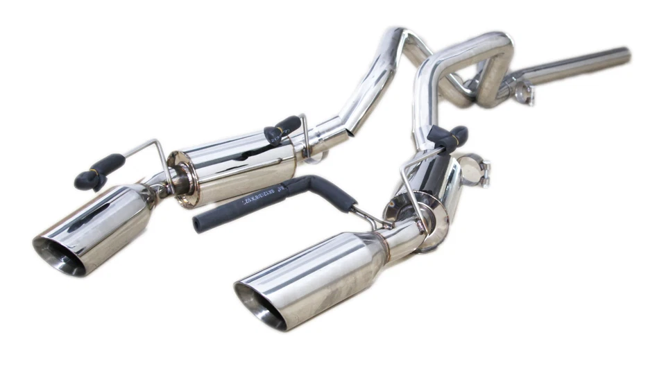 Fit Ford Mustang05-10 GT/07-10Shelby GT500 V8 Dual 4"Tip Muffler Catback Exhaust - Изображение 1 из 4