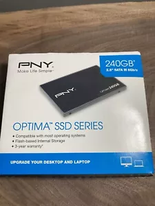 PNY Optima 240GB 2.5-Inch SOLID STATE DRIVE SSD7SC240GOPT-RB New, Factory Sealed - Picture 1 of 3
