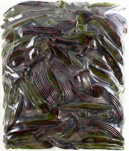 ZOOM SWIMMIN' SUPER FLUKE 100 PACK BULK 5" 116-308 CALIFORNIA 420 DN1318 - Picture 1 of 3