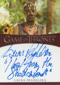 Game of Thrones Complete Series Vol 2 Auto Inscription Laura Pradelska Quaithe - Picture 1 of 1