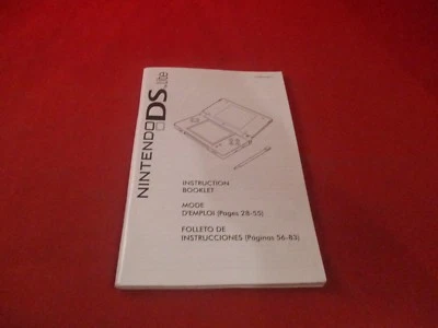 Sistema de consola Nintendo DS Lite manual de instrucciones folleto SOLO Foto 1 de 2