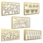Hobby Model Craft Painting Tools Stenciling Template Spray Painting Leaf Pattern