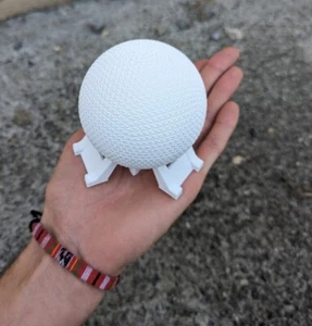 3D Printed Spaceship Earth Desk Ornament for Disney Epcot - Picture 1 of 12