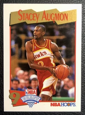 1991 - 92 NBA Hoops - #554 Stacey Augmon (RC) — 第 1/2 张图片