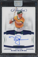 2022 Panini Flawless Blue Mark McGwire 3/7 Auto Autograph