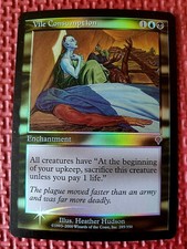 MtG Foil VILE CONSUMPTION 285/350 Invasion INV Ships WORLDWIDE Magic SP-