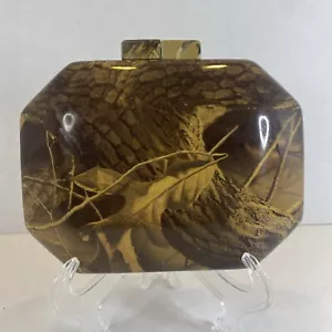 Cartera sin asas Sea Lily camuflada rígida de acrílico con correa de cadena camuflaje - Imagen 1 de 17