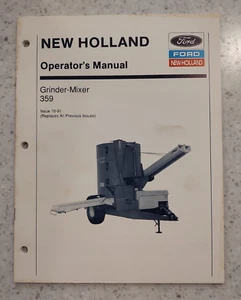 FORD / NEW HOLLAND OPERADOR / MANUAL DEL PROPIETARIO - AMOLADORA - MEZCLADORA 359 - Imagen 1 de 2