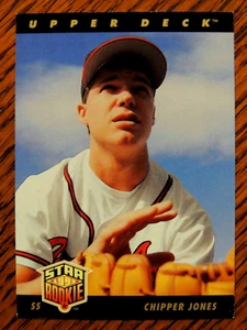 CHIPPER JONES 1993 UD STAR ROOKIE CARD #24 ATLANTA BRAVES HOF - Picture 1 of 1