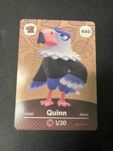 440 QUINN Animal Crossing Amiibo Authentic Nintendo Card From Series 5 - Picture 1 of 2