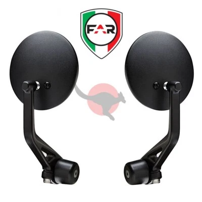 SPECCHI RETROVISORI BAR END NERI [FAR] PIAGGIO VESPA GTS 125/300 SUPER/PRIMAVERA