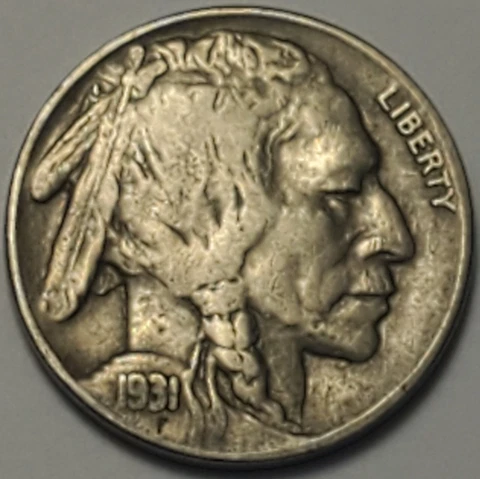 #2 nicer "Fine++" low mintage 1931 S Buffalo Head Nickel Cover
