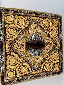 "Terciopelo acolchado Atelier Versace hecho a medida con estampado animal barroco 55""55""" - Imagen 1 de 12