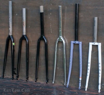 700c Track RoadBike FORK NOS 1 1/8" Threadless Gravel Cruiser Fixed Gear Bicycle - Image 1 of 2