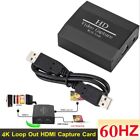 to USB Video Grabber HDMI Video Capture Card HDMI to USB 2.0 Video Capture Card