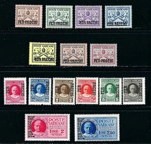 1931 Vatican City Parcel Post stamps, Scott #Q1-15, Complete Set, OG, MH, F/VF - Picture 1 of 1
