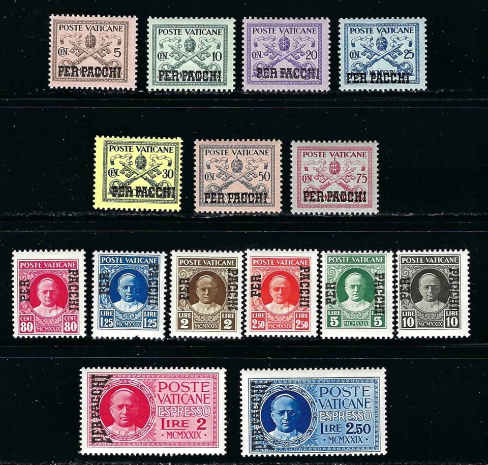 1931 Vatican City Parcel Post stamps, Scott #Q1-15, Complete Set, OG, MH, F/VF - Image 1 of 1