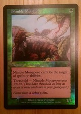 MTG NIMBLE MONGOOSE FOIL x 1 -Odyssey- NM