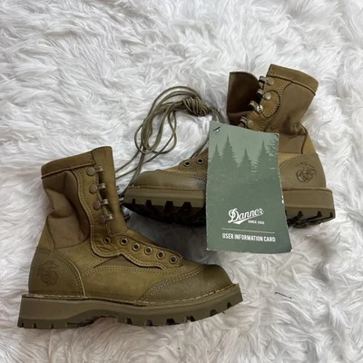 Botas de Combate Danner USMC RAT Clima Caliente Para Hombre Talla 4 Anchas Beige Tostado Marino Nuevas Foto 1 de 4