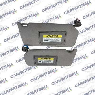 2008-2010 Honda Accord Left & Right Sun Visor Sunvisor Set Shade LH RH Gray OEM - Image 1 of 4