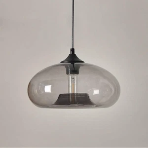 Glass Lampshade Light Pendant Vintage Loft Bar E27 Ceiling Lamp 28cm AUCTION - Picture 1 of 6