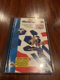 World Cup USA '94 (Sega CD, 1994) Case, CD & Manual Included Tested & Works