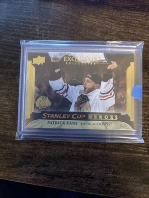PATRICK KANE 2025-26 CUBIERTA SUPERIOR DIAMANTE NEGRO STANLEY CUP HEROES #ESC-PK #/99 SP Foto 1 de 2