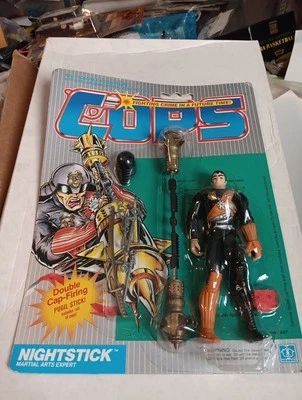 C.O.P.S. Figura de acción Nightstick Cap-Firing 1988 Hasbro NUEVO SELLADO Cops N Crook Foto 1 de 4