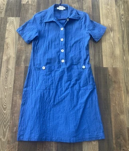 Two Potato Laguna Beach Blue Dress size S Made in USA - Picture 1 of 11