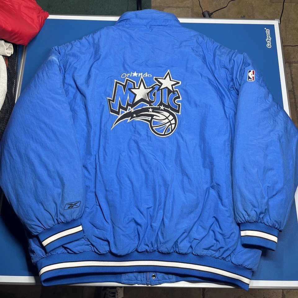 Orlando Magic Vintage Reebok Puffer Jacket Varsity Bomber Men Sz 2XL NBA - Image 1 of 4